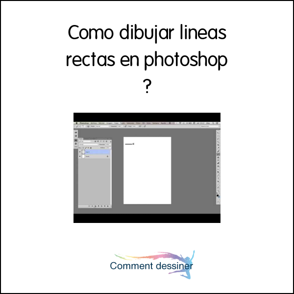 Como dibujar lineas rectas en photoshop